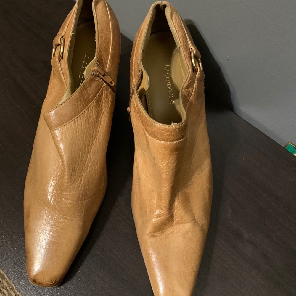 Liz Claiborne Brown Ankle Boots